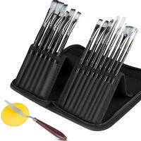 Без бренда «Набор кистей для рисования в чехле, премиум набор (15 нейлоновых кистей, 1 мастихин)» в Нижневартовске