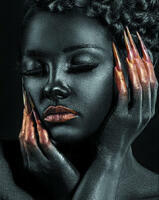 Без бренда «Портрет с золотыми ногтями» в Нижневартовске