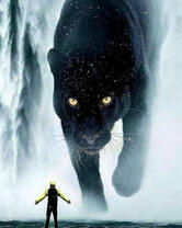 Маленький человек и огромная пантера