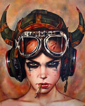 Без бренда «Девушка в шлеме с сигаретой» в Нижневартовске