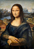 Известная Мона Лиза с улыбкой