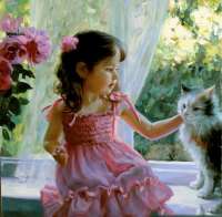 Без бренда «Девочка с кошкой на подоконнике» в Нижневартовске в интернет-магазине  Без бренда «Девочка с кошкой на подоконнике» в Нижневартовске