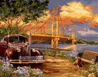 Без бренда «Американский автомобиль на фоне моста через залив» в Нижневартовске