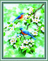 Без бренда «Две птички на цветущей яблоне» в Нижневартовске в интернет-магазине  Без бренда «Две птички на цветущей яблоне» в Нижневартовске