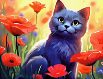 Без бренда «Серый котик и маки» в Нижневартовске