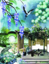 Без бренда «Сад с беседкой, цветами и птицей» в Нижневартовске