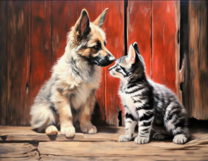 Без бренда «Знакомство котенка и щенка» в Нижневартовске