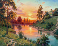 Без бренда «Вид на реку на закате» в Нижневартовске в интернет-магазине  Без бренда «Вид на реку на закате» в Нижневартовске