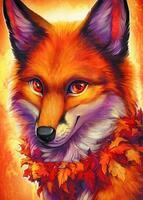 Без бренда «Хитрая лиса с осенним венком» в Нижневартовске в интернет-магазине  Без бренда «Хитрая лиса с осенним венком» в Нижневартовске