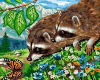 Без бренда «Еноты и бабочка на цветочной поляне» в Нижневартовске