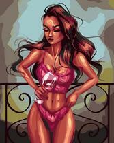 Без бренда «Девушка в нижнем белье с бокалом вина» в Нижневартовске